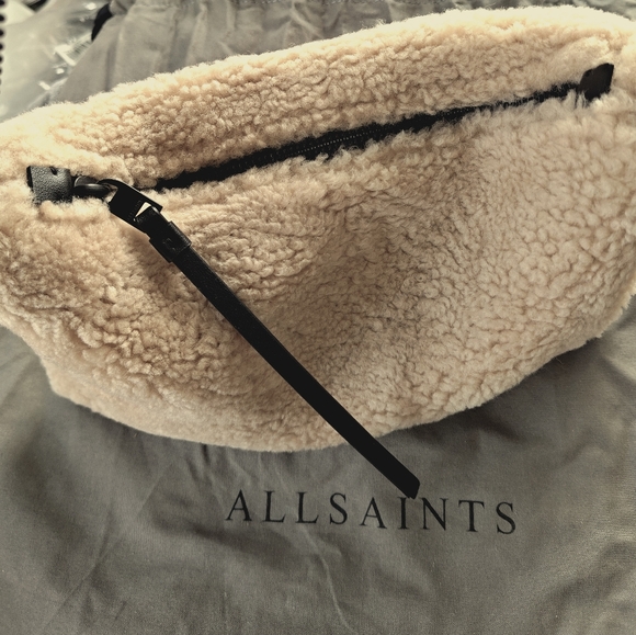 All Saints Shearling Bag with Straps - Picture 3 of 8